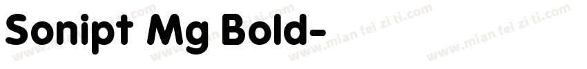Sonipt Mg Bold字体转换